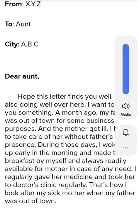 Write A Letter To Your Mother Teling Her About Tour Stay With Uncle And
