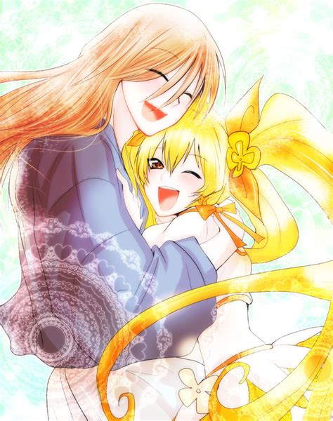 Myoudouin Itsuki Cure Sunshine And Myoudouin Satsuki Precure And 1 More Drawn By T7senzo