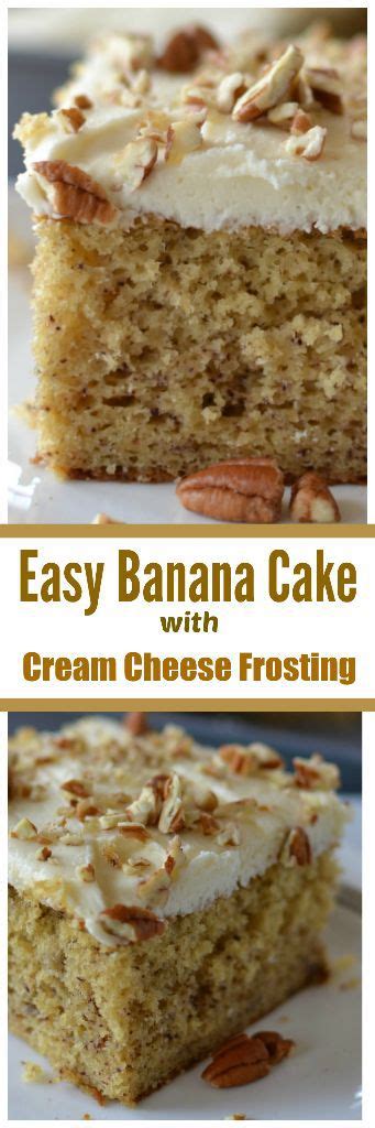 Trusted results with heavy cream pound cake recipe. Easy Banana Cake with Cream Cheese Frosting | Small Town Woman