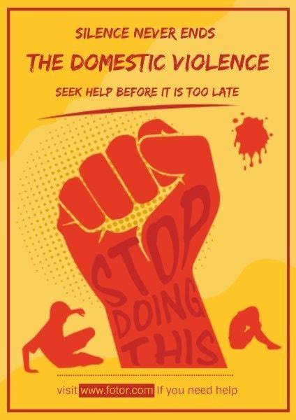 The Domestic Violence Poster Template And Ideas For Design Fotor