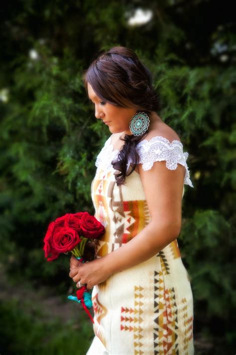 Navajo Pendelten Wedding Dress Native American Wedding Native American