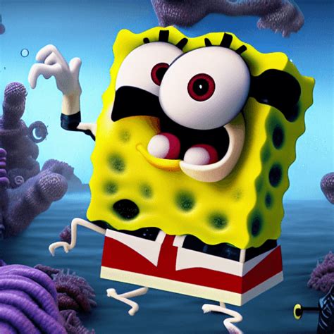 Scary Spongebob Nightmare Ultra Realistic 4k · Creative Fabrica