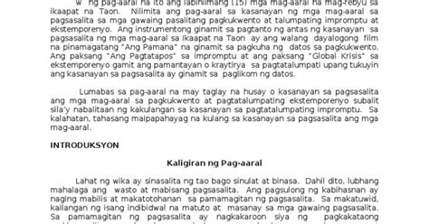 Pananaliksik Sa Filipino Topic TIPS O PAALALA SA PAGPILI NG PAKSA SA