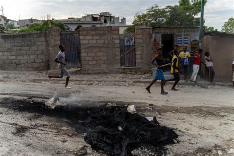 Haitian Gangs Killed Police Officers Prompting Rebel Cops To Protest And Block Streets In Haiti