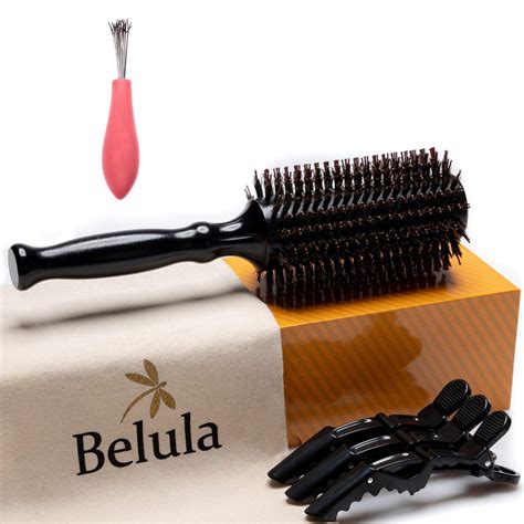 Buy Boar Bristle Round Brush For Blow Drying Set Round Hair Brush With