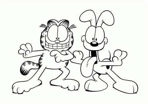 Garfeild And Odie Coloring Pages