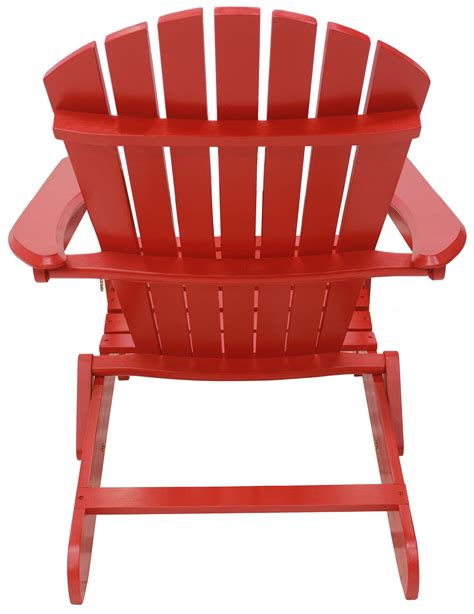 Aluminium and canvas, with cast fittings, directors style chair. Red Folding Adirondack Chair - Leigh Country