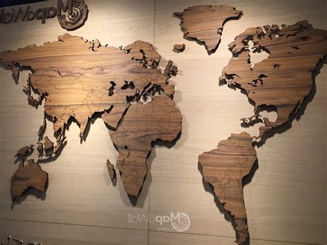 Top 20 Of Wood Map Wall Art