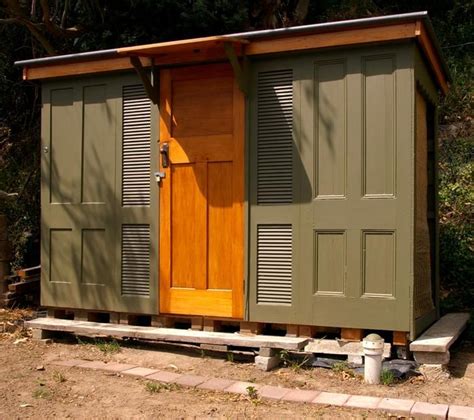 While permits sometimes aren't required for small outbuildings, you will almost certainly need one if you plan to build a larger shed. Good use of old doors | Doors repurposed, Repurposed doors ...