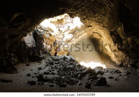 Inside Plutos Cave Northern California Stock Photo 1699243789