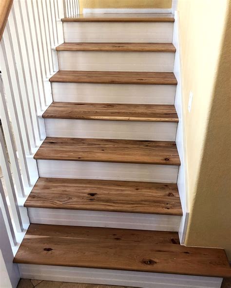 Character Hickory Stair Tread Wood Stair Treads Wood Staircase Wood