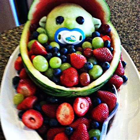 In a blender, blend the watermelon until it is pureed. Baby watermelon fruit bowl This was at my friend's baby ...