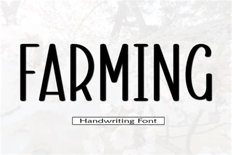 Farming Font By Rr Studio · Creative Fabrica