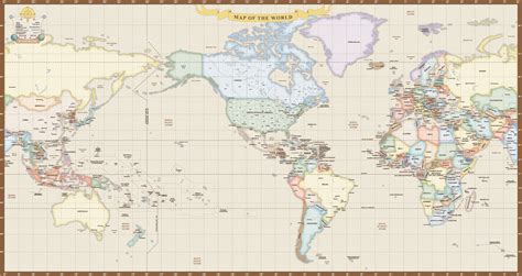 World Map Us Ant Miller Map Digital Creative Force