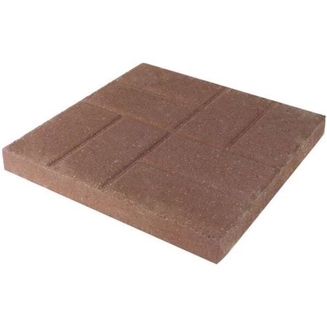Oldcastle Brickface Tan 16 In X 16 In Concrete Step Stone 10050380