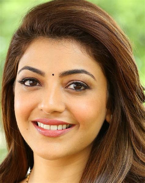 gorgeous indian model kajal aggarwal smiling face closeup south indian actress photos and