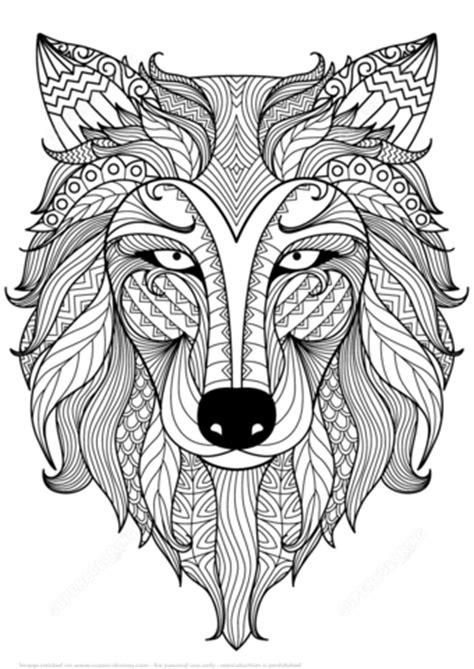 Kostenlose wolf ausmalbilder zum ausdrucken. Ausmalbild: Wolf Zentangle | Ausmalbilder kostenlos zum ...