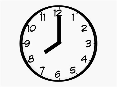 7 O Clock On A Clock Free Transparent Clipart Clipartkey