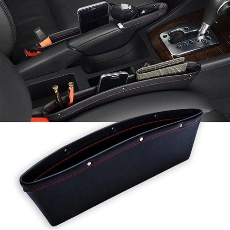 Quality Pu Leather Car Seat Side Pocket Gap Slit Pocket Storage