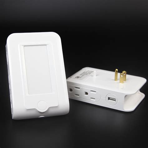 Usb Wall Outlet With Phone Holder Slot 4 Outlets Dual Usb Charging