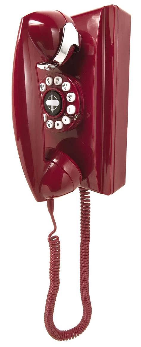Crosley Crosley 302 Classic Red Wall Phone Red Walls Phone Vintage