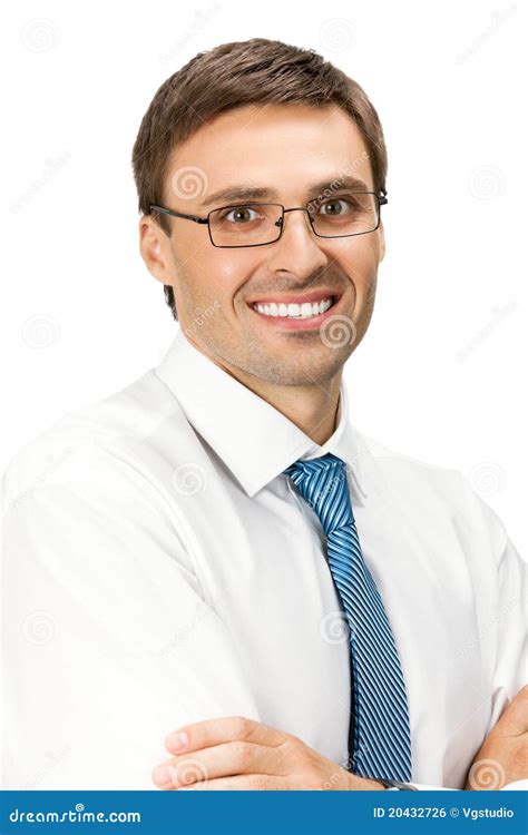 Businessman Isolated On White Stock Photo Image Of Happy White