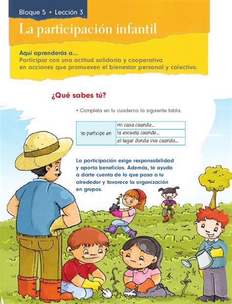 Formacion civica y etica 2a y 2b. Segundo - Formación Cívica y Ética13 - Bloque 5 - La participación infantil - | Participacion ...