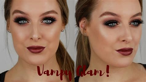 Vampy Glam Halloweenfall Makeup Tutorial Youtube