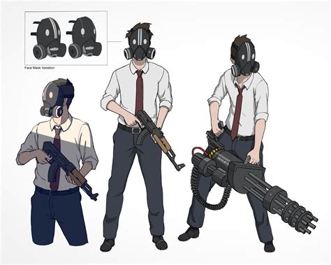 Character Design Guns Drawing Anime Poses Reference Character Design