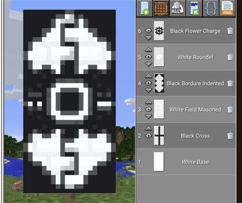 Black And White Banner Minecraft Banner Designs Minecraft Tutorial