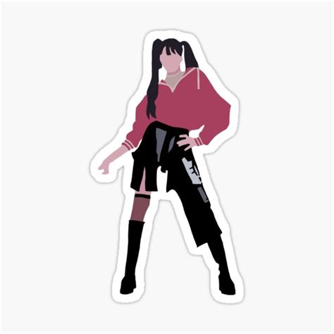 Blackpink Lisa Kick Back Digital Illustration Sticker For Sale By