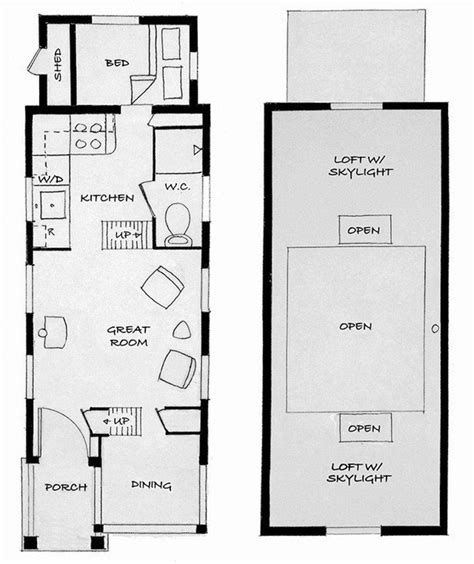 Tiny House On Wheels One Level Floor Plans Inspiration Cultural