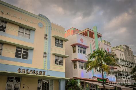 Ocean Drive Art Deco District Hotels South Beach Miami Florida Photograph By Ian Monk