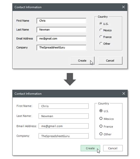 How To Build A Modern Looking Vba Userform