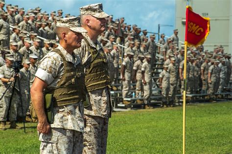 Mlg Cg Passes Unit Colors Bids Farewell Okinawa Marines News
