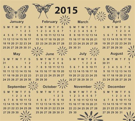 2015 Calendar Butterfly Free Stock Photo Public Domain Pictures