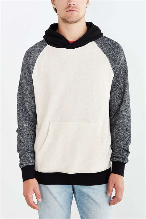 Bdg Speckled Colorblocked Pullover Hooded Sweatshirt Urban Outfitters