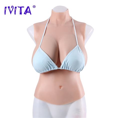 Ivita Artificial Silicone Breast Colors Choices Realistic Fake Boobs