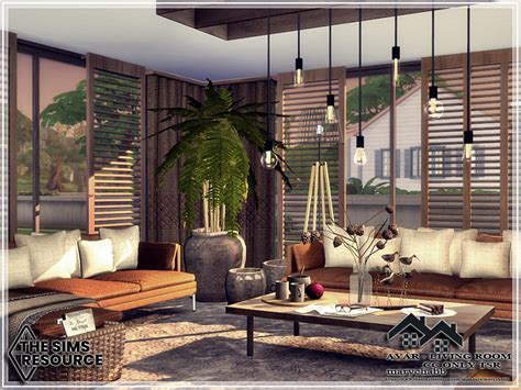 The Sims Resource Ayar Living Room Cc Only Tsr