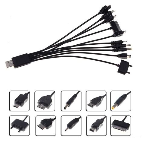 10 In 1 Usb Universal Multi Pin Charger Cable For Iphone Samsung Nokia
