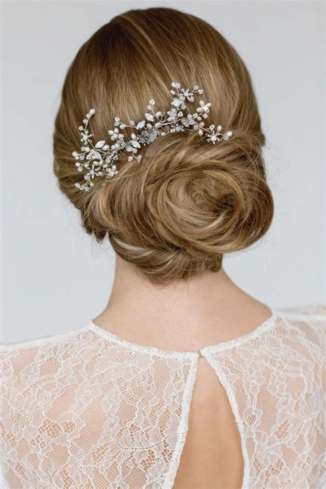 Wedding Hair Accessories Bridal Hairpiece Crystal Pearl Hair Piece