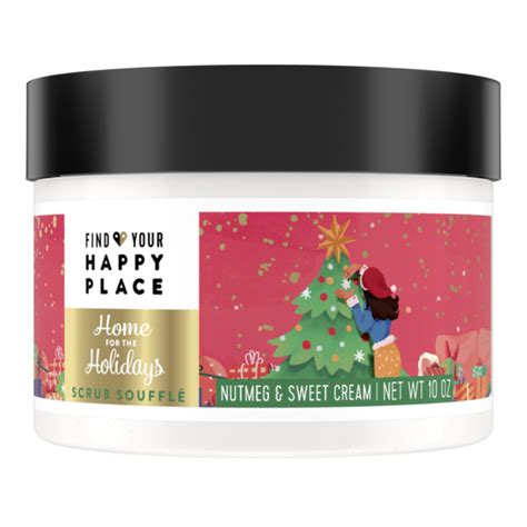 Find Your Happy Place Home For The Holidays Scrub Souffle Nutmeg