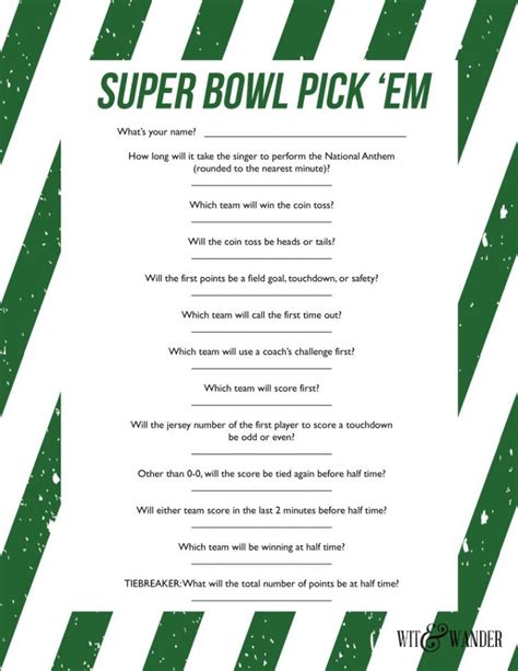 Free Printables Our Handcrafted Life Superbowl Party Games Superbowl Party Super Bowl