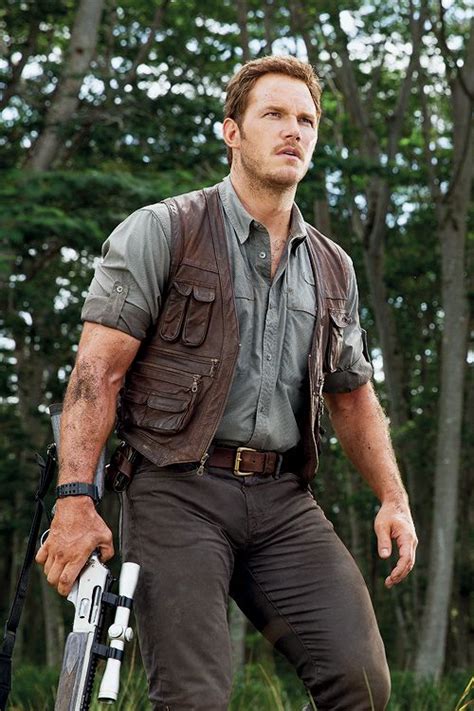 Chris Pratt As Owen Grady In “jurassic World” 2015 Film Pinterest Jurassic World 2015