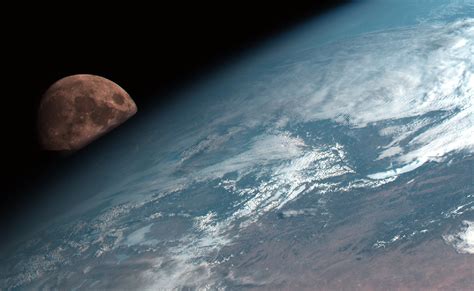 These Satellite Photos Of The Moon Passing Behind The Earth Are