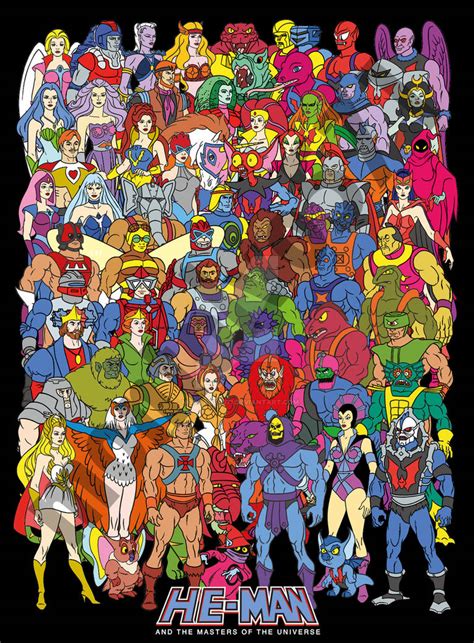 masters of the universe filmation mega poster by montalvo571 on deviantart
