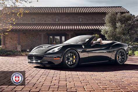 Black Ferrari California On Hre P40s Wheels Gtspirit