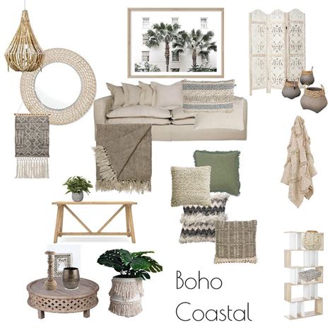 Boho Coastal Interior Design Mood Board By Rozpot Coastal Style