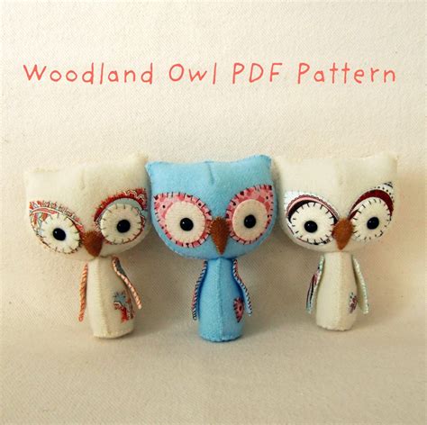 woodland owl pdf pattern on luulla