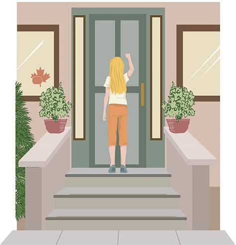 Knocking On Door Illustrations Royalty Free Vector Graphics And Clip Art